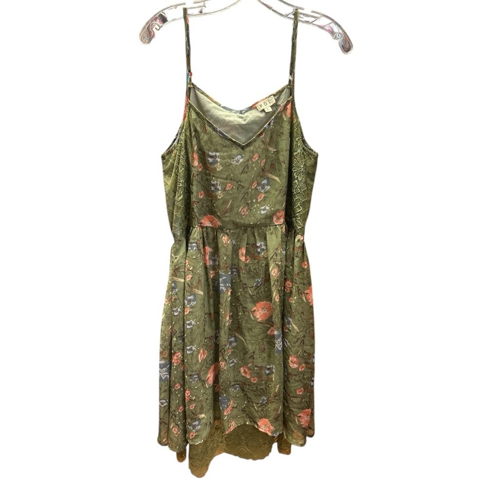 POL Olive Floral Mini Dress